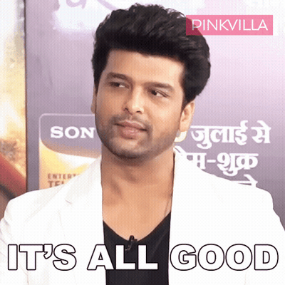 A Man In A White Jacket Says It 'S All Good In Black Letters GIF