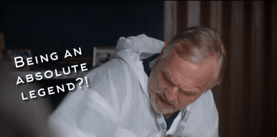A Man In A White Lab Coat Is Being Called An Absolute Legend GIF