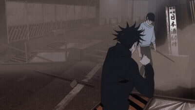 A Man In A White Shirt And Black Pants Is Kicking Something In The Air GIF