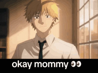 A Man In A White Shirt And Tie Is Standing In Front Of A Window And Says Okay Mommy . GIF