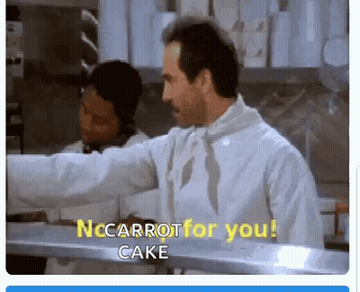 A Man In A White Shirt And Tie Says Nccarrotfor You Cake GIF