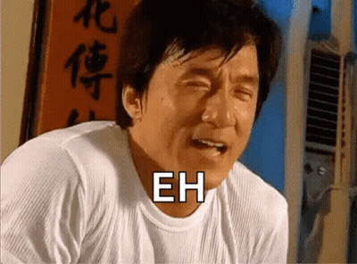 A Man In A White Shirt Is Crying And Says Eh GIF