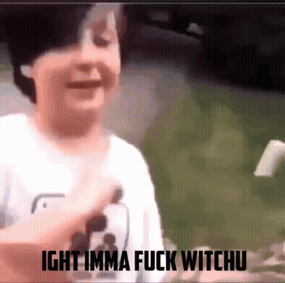 A Man In A White Shirt Says ' Ight Imma Fuck Witchu ' GIF