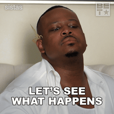 A Man In A White Shirt Says Let 'S See What Happens On The Bottom GIF