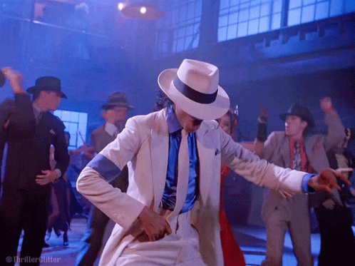 White Suit And Hat Man Dancing Room GIF