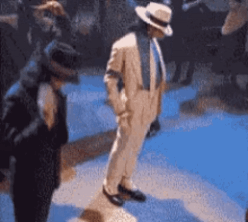 White Suit And Hat Man Dancing Stage GIF
