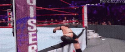 A Man In A Wrestling Ring With A Sign That Says ' The Nextbigthing ' GIF