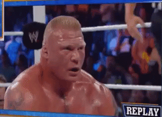 A Man In A Wrestling Ring With The Words Replay On The Bottom GIF