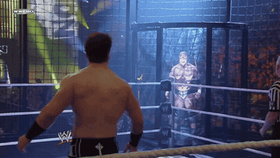 A Man In A Wrestling Ring With The Words Wwe Hd On The Bottom Right GIF