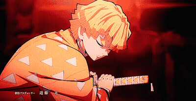 A Man In A Yellow Jacket Is Holding A Sword In His Hand GIF