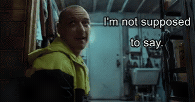 A Man In A Yellow Jacket Says I 'M Not Supposed To Say . GIF