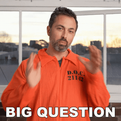 A Man In An Orange Jumpsuit With The Number 21142 On It GIF
