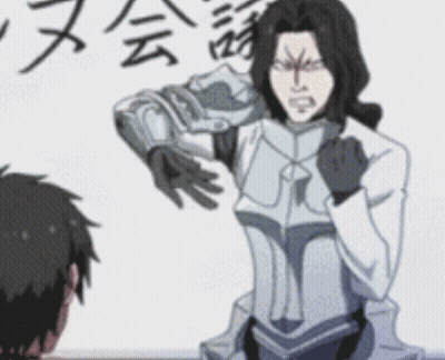A Man In Armor Is Standing In Front Of A Whiteboard With Chinese Writing On It GIF