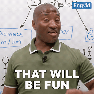A Man In Front Of A White Board Says That Will Be Fun GIF