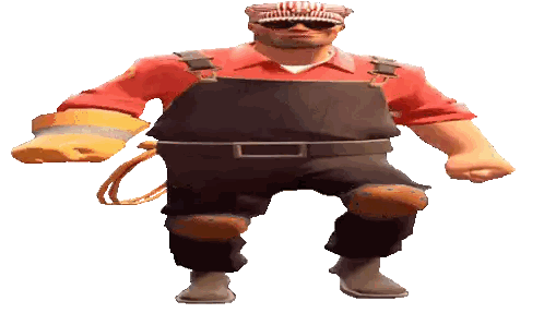 A Man In Overalls And A Red Shirt Is Standing On One Leg Sticker
