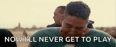 A Man Is Crying And Says `` Now I 'Ll Never Get To Play '' GIF
