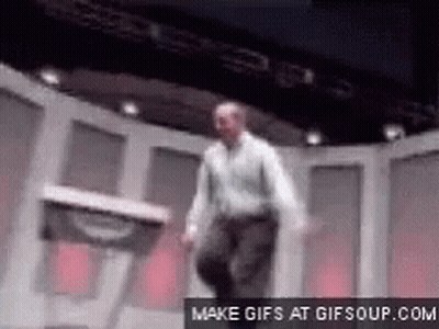 A Man Is Dancing On A Stage With The Words Make Gifs At Gifsoup.com In The Corner GIF