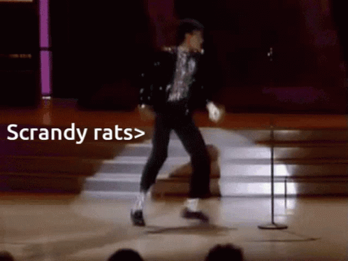 Dancing Man On Stage With Scrandy Rats GIF