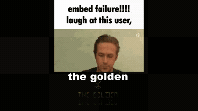 A Man Is Eating Something With A Spoon And The Words Embed Failure Laugh At This User The Golden GIF