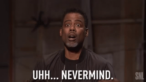 A Man Is Giving A Thumbs Up And Saying `` Uhh ... Nevermind '' . GIF