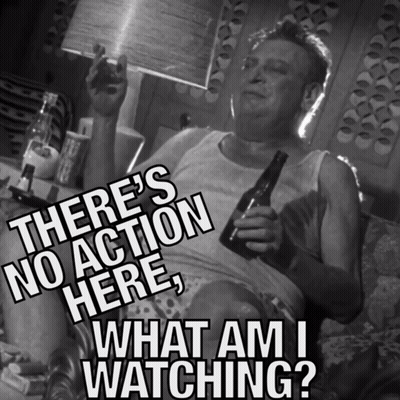 A Man Is Holding A Bottle Of Beer And Smoking A Cigarette In A Black And White Photo GIF