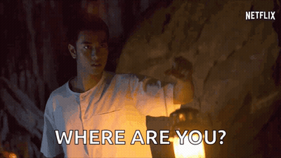 A Man Is Holding A Lantern And Asking Where Are You ? GIF