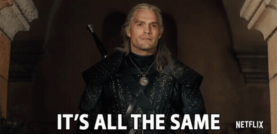 A Man Is Holding A Sword And Says It 'S All The Same GIF