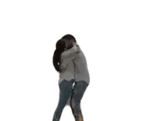 A Man Is Holding A Woman In His Arms And They Are Hugging . Sticker