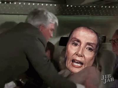 A Man Is Holding A Woman 'S Head In His Arms While A Woman Screams . GIF