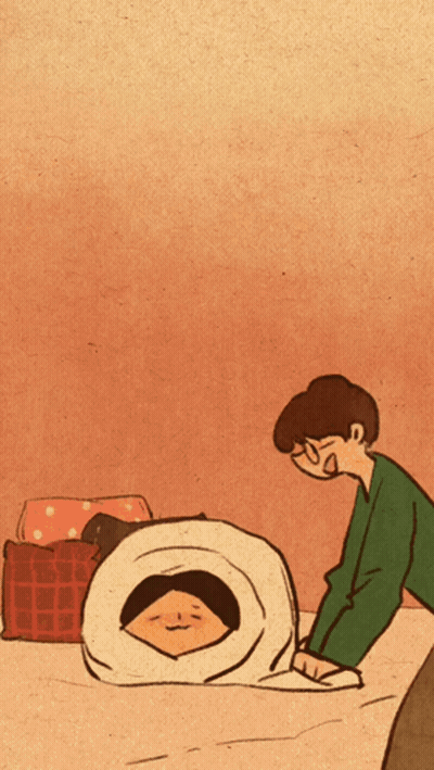A Man Is Holding A Woman Up In The Air GIF
