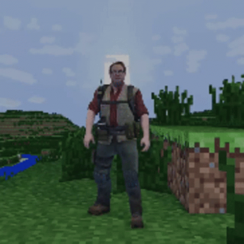 A Man Is Kneeling Down In A Video Game GIF