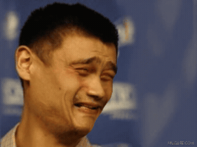 A Man Is Laughing With Orang Gila Written In White GIF
