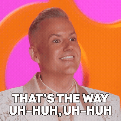 A Man Is Laughing With The Words That 'S The Way Uh-Huh Uh-Huh Written Below Him GIF