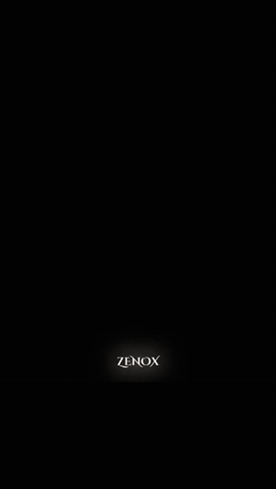 A Man Is Laying On The Ground In Front Of A Painting Of A Man With A Beard And The Word Zenox Below Him GIF