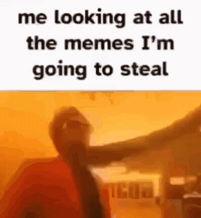 A Man Is Looking At All The Memes He Is Going To Steal . GIF