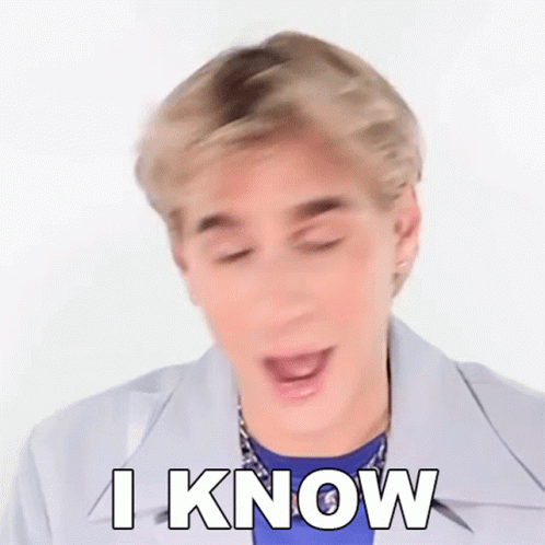 A Man Is Making A Funny Face And Saying I Know . GIF