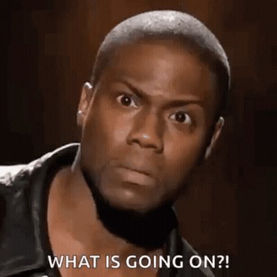 A Man Is Making A Funny Face And Saying What Is Going On ? GIF