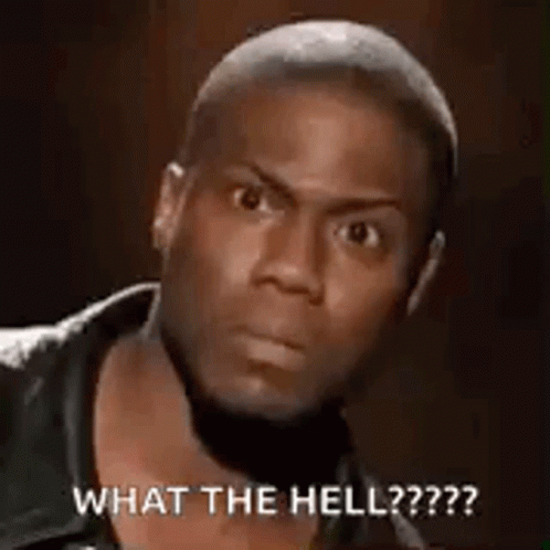 A Man Is Making A Funny Face And Saying `` What The Hell ? '' . GIF