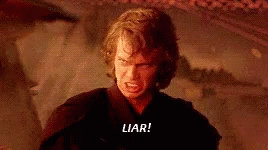 A Man Is Making A Funny Face And Says `` Liar ! '' GIF