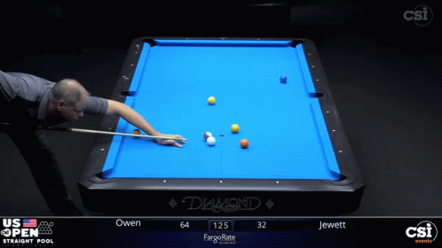 A Man Is Playing Pool On A Diamond Table GIF