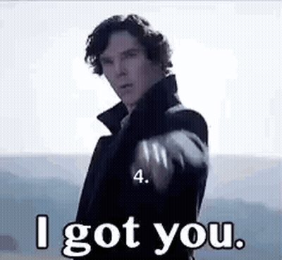 A Man Is Pointing At The Camera And Saying `` I Got You '' . GIF