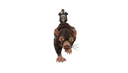 A Man Is Riding On The Back Of A Giant Rat Sticker