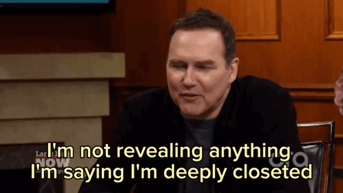 A Man Is Saying I 'M Not Revealing Anything GIF