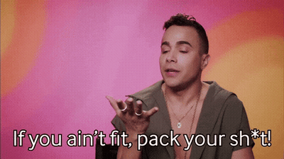 A Man Is Saying If You Ain 'T Fit Pack Your Sh * T GIF