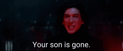 A Man Is Screaming In The Dark With The Words Your Son Is Gone GIF