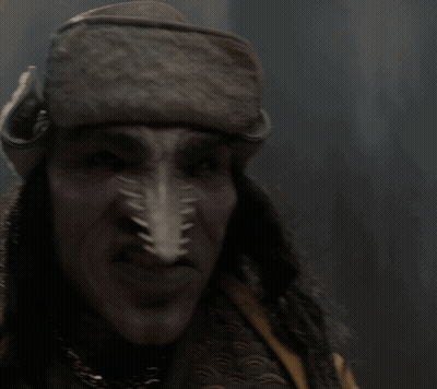 A Man Is Screaming With The Words Noob Noob Written On His Face GIF