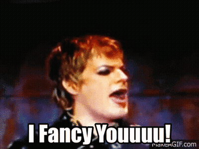 A Man Is Singing And Says I Fancy You !!! GIF