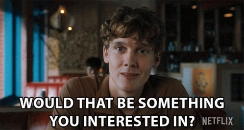 A Man Is Sitting In A Diner And Says Would That Be Something You Interested In Netflix GIF