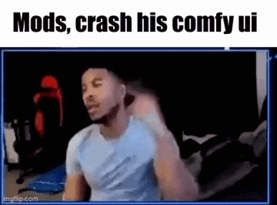 A Man Is Sitting In Front Of A Computer Screen And Making A Funny Face While Playing A Video Game . GIF