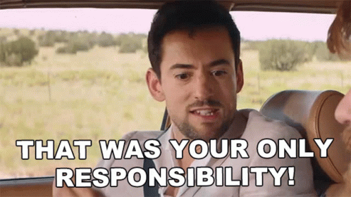 A Man Is Sitting In The Back Seat Of A Car Talking To A Woman . GIF